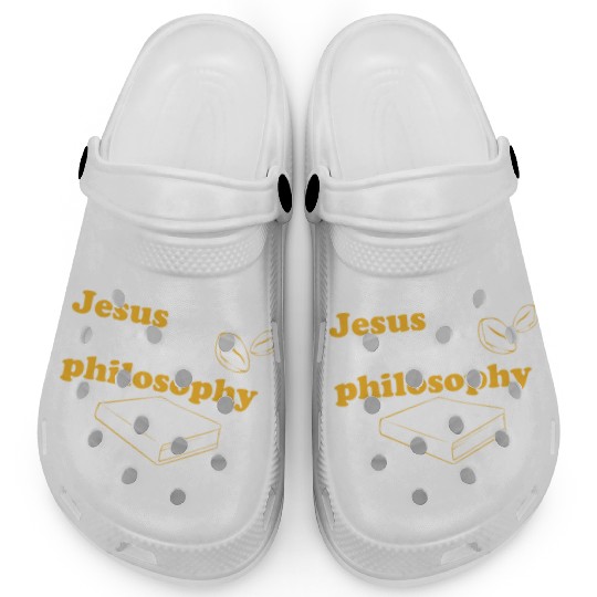 Philosophy Jesus Teacher Science Book Coffee Clogs