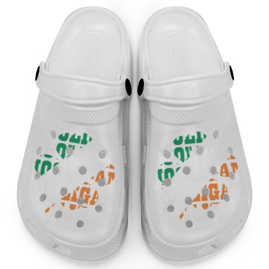 Hooligan Irish Flag Clover Leaf Clogs