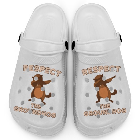 Dabbing Groundhog Day Respect the Groundhog Clogs