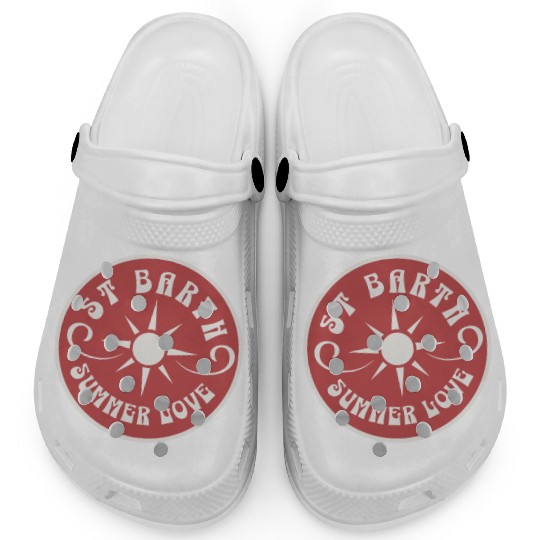 Saint Barthelemy Caribbean Summer Love Clogs