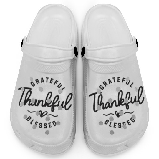 Embrace Abundant Gratitude - Grateful, Thankful Clogs
