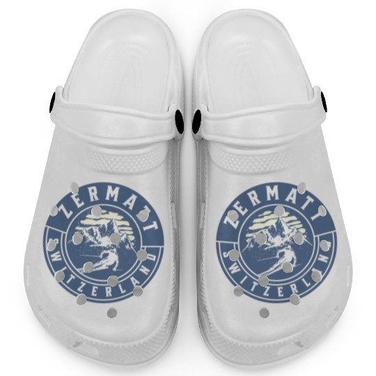 Zermatt Switzerland Vintage Skiing Clogs