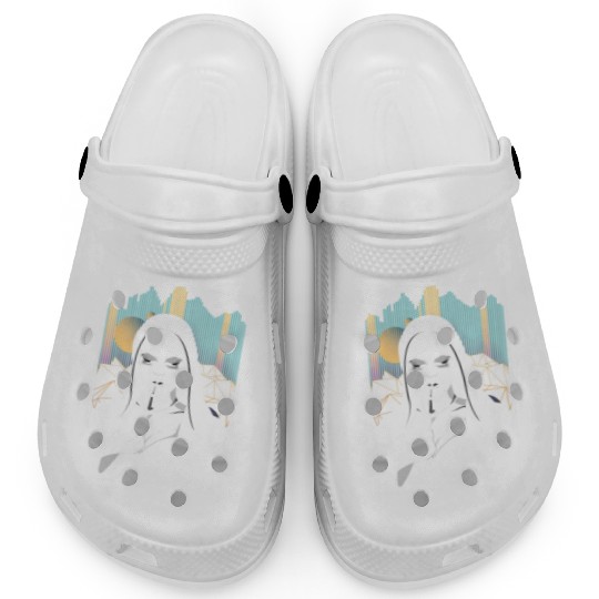 Smoking Techno Nun Religion Electro Bass Music Clogs