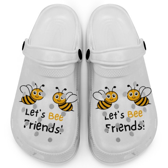 Bee Lovers Honey Bee Clogs, Let's Bee Friends