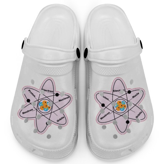 Atom Structure Model Electrical Physics Students Clogs