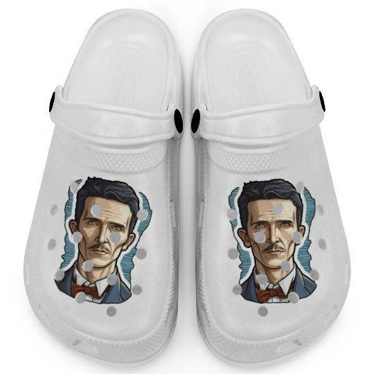 Nikola Tesla Physics Nerd Geek Clogs