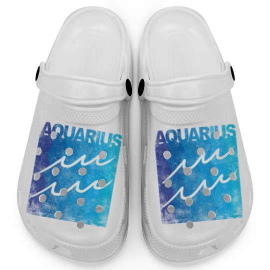 Zodiac Symbol Sign Aquarius Clogs