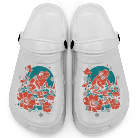 Goth Poison Frog Goblincore Fairycore Floral Frogs Clogs