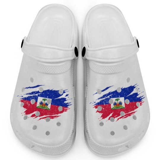 Haitian Flag Haiti Pride Roots Clogs