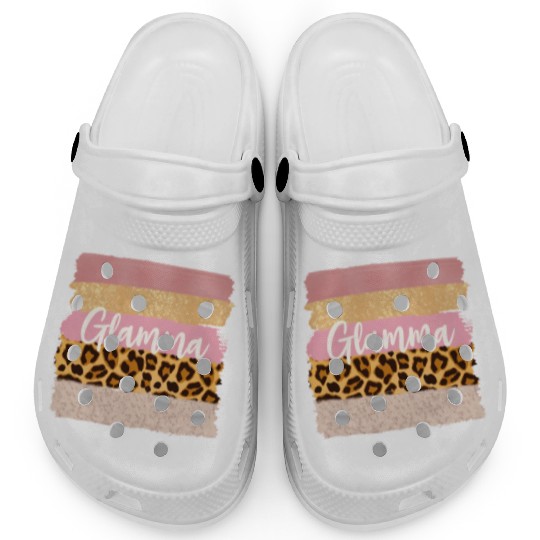 Glamma Glam Ma Nana Leopard Clogs