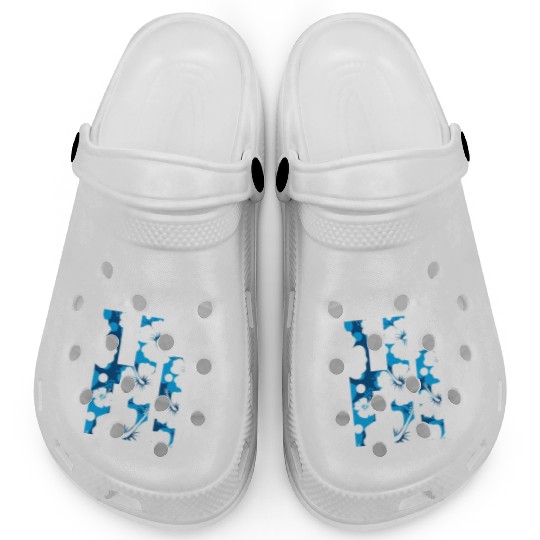 Hawaii Hi Hibiscus Blues Clogs