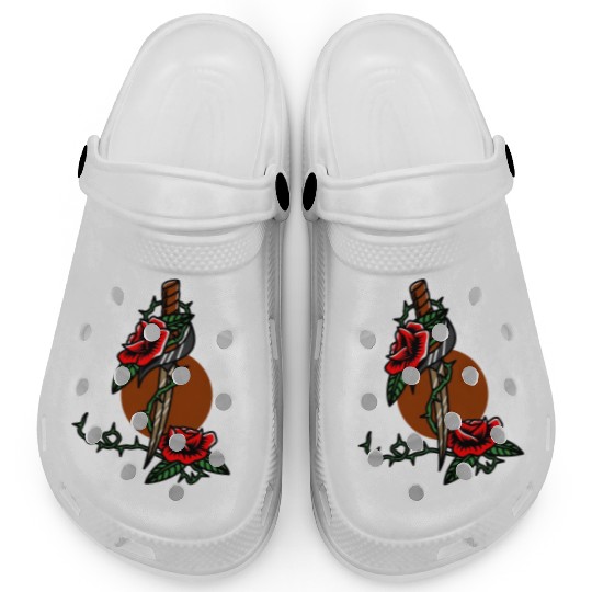 Twilight Dagger Flower Clogs