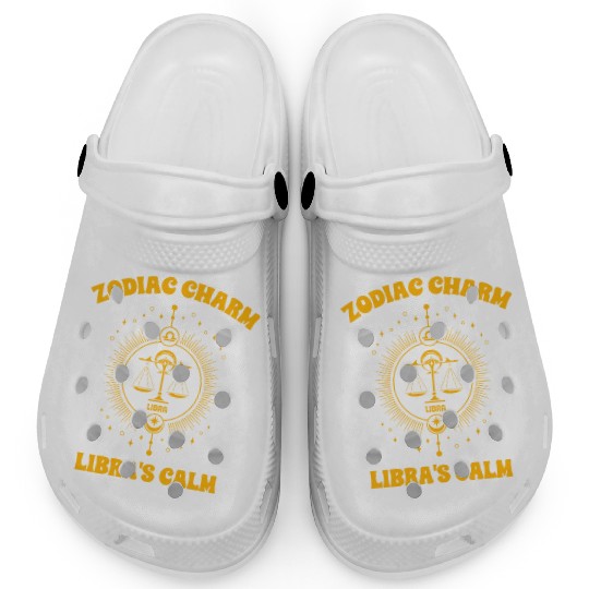 Libra Sign Design Clogs