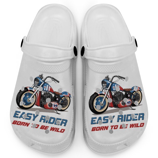 Easy Rider Motorcycle Chopper Stars and Stripes Clogs