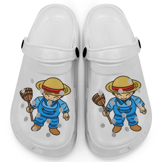 Cute Chibi Farmer Boy Clogs