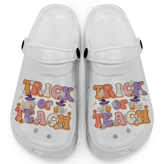 Trick Or Teach Halloween Teachers Clogs
