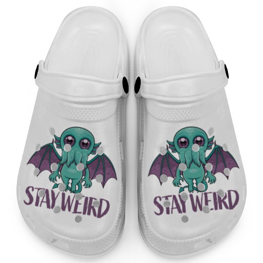 Stay Weird Cute Cthulhu Monster Clogs