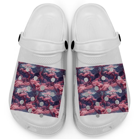 Anime Euphoria: Fantasy Cherry Blossom Dreamscape Clogs