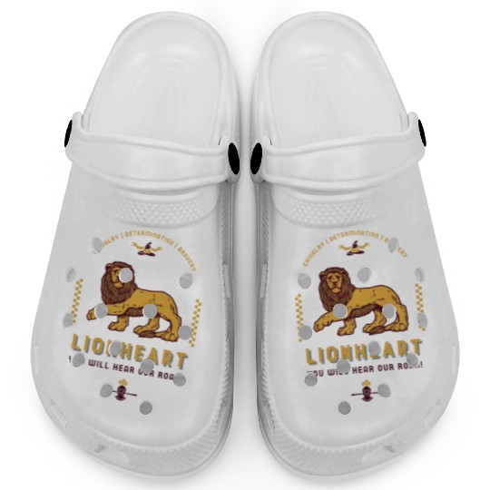 Lion Heart You Will Hear Our Roar Design Clogs