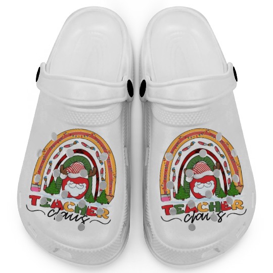 Christmas Teacher Santa Claus Clogs