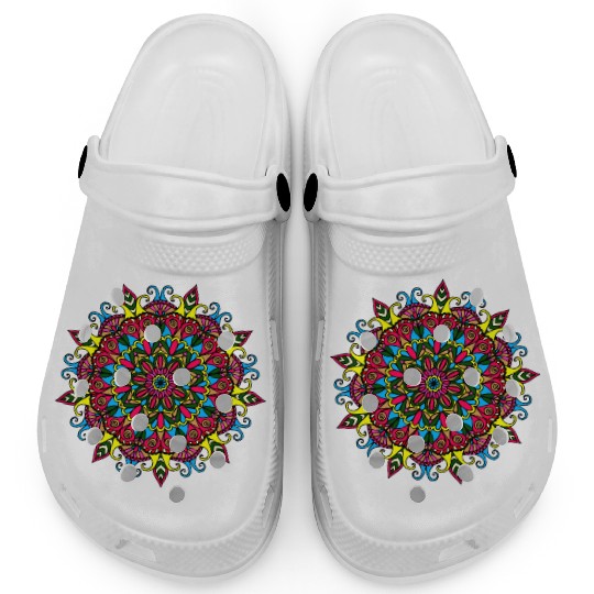 Colorful Mandala Pattern Modern 6 Clogs