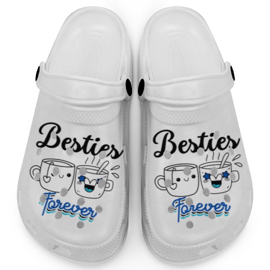 Besties , Friendship Day Gift, Tea Lover Friends Clogs