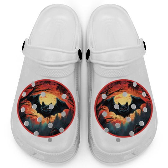 Bats Bat Fruit Bats Halloween Clogs
