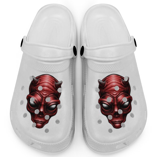 Alien Red Devil Clogs