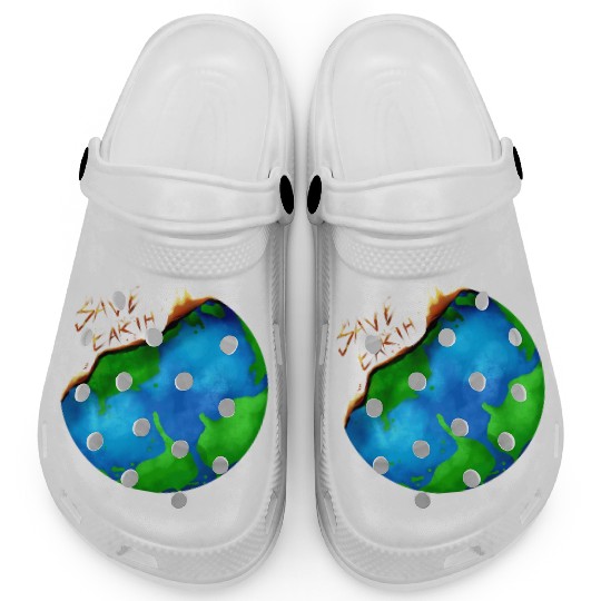 Burning Earth Globe Save Earth For Earth Day Clogs