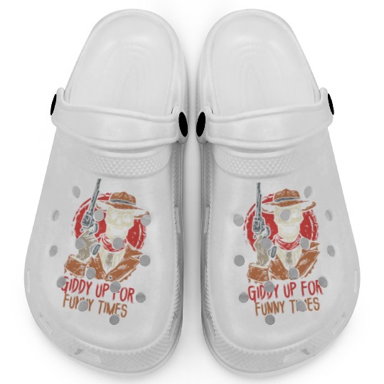 Spooky Horror Western Cowboy Rider Rodeo Country Clogs