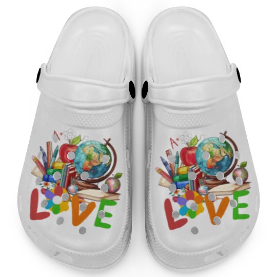 Teacher life , Retro teacher back to school Clogs