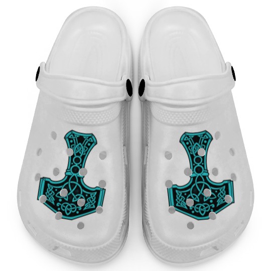 The Hammer Of Thor With Lightning Mjolnir Clogs