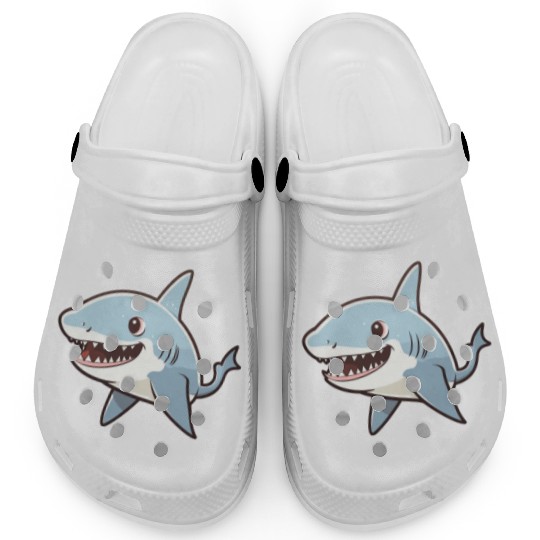 Kawaii Shark - Serene Seascapes Clogs