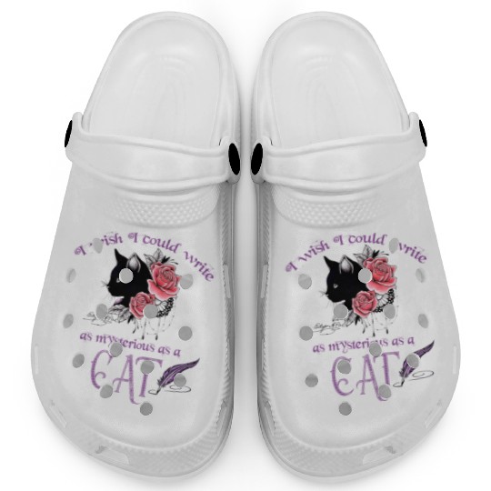 Mysterious Cat Edgar Allan Poe Clogs