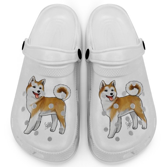Akita Light Faced Tan Clogs