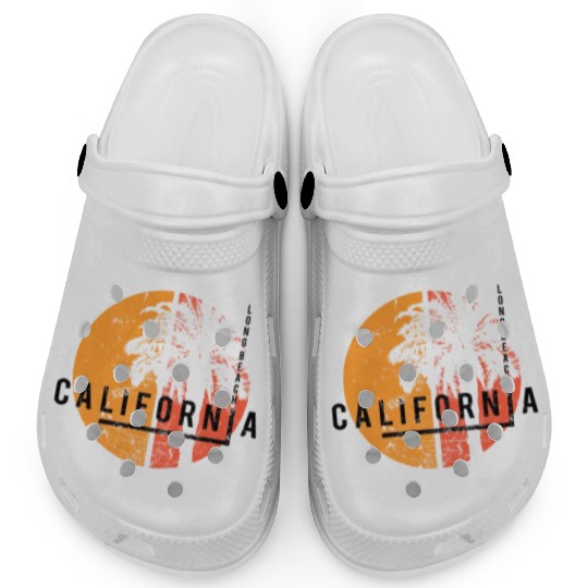 Long Beach California Cool Native Palm Tree Clogs