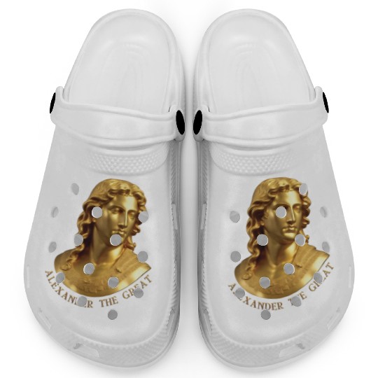 Alexander the Great, the great Greek warrior. Clogs