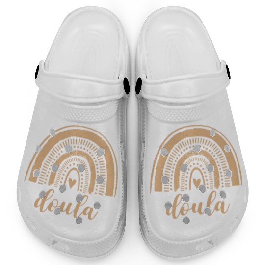 Doula Rainbow Leopard Birth Doulas Gift Clogs