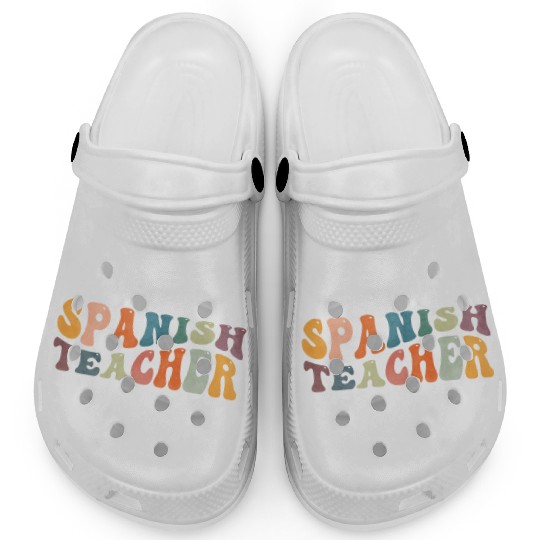 Groovy Spanish Teacher Maestra Bilingual Teaching Clogs