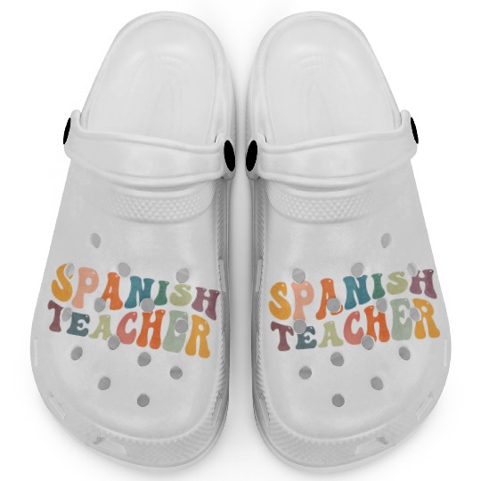 Groovy Spanish Teacher Maestra Bilingual Teaching Clogs