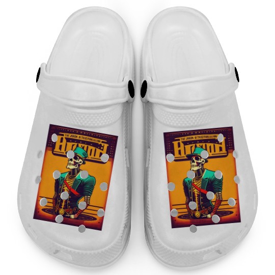 Run skull punk rock Clogs