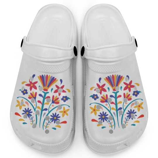 Flower Painting Clogs