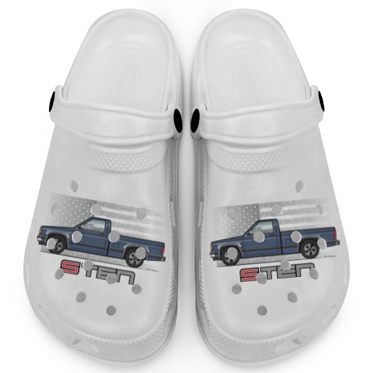 Usa Blue Grey Clogs
