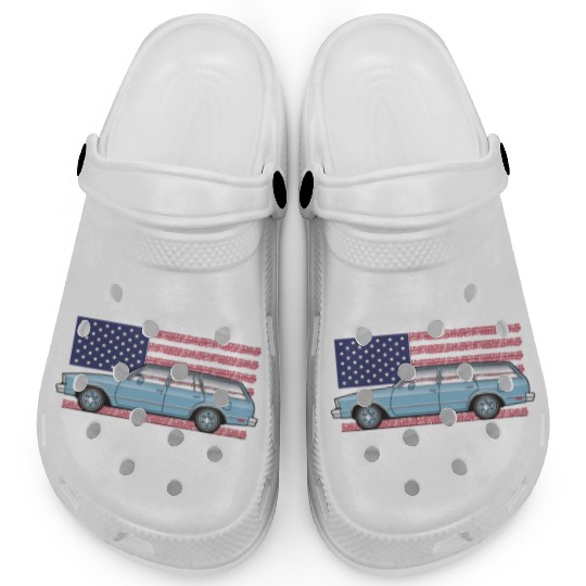 Usa Light Blue Clogs