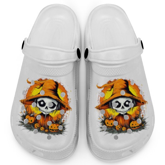 Eerie Halloween Ghoul, Spooky Season Delight 17 Clogs