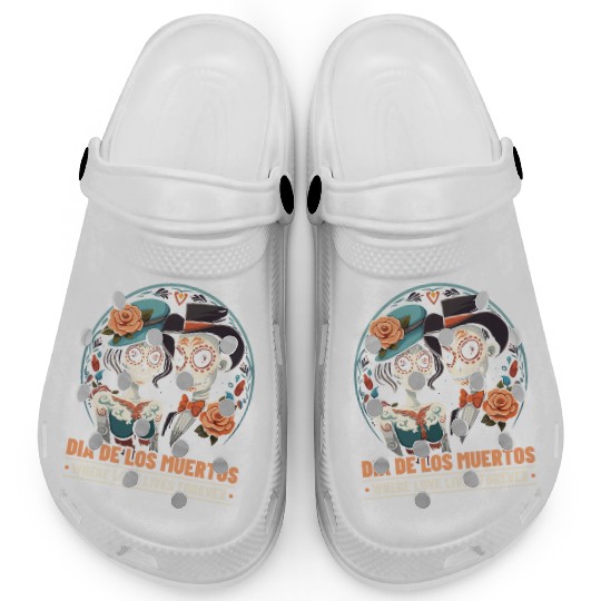 Dia De Los Muertos Sugar Skull Mexican Holiday Clogs