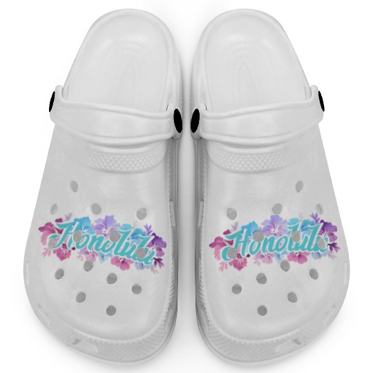 Honolulu Hawaii Hibiscus Clogs