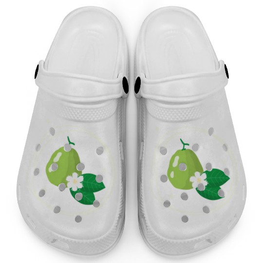Guava With Flower And Leaves Clogs