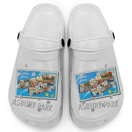 Asbury Park New Jersey Nj Travel Postcard Clogs