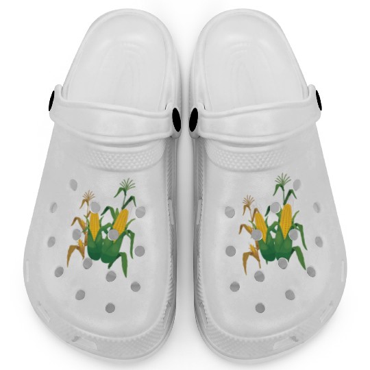 Corn Farmer Plant Grow Harvest Clogs
